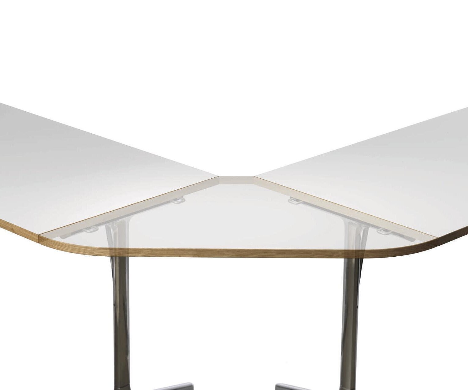 mAx table, cut-out, modular tabletop connection detail