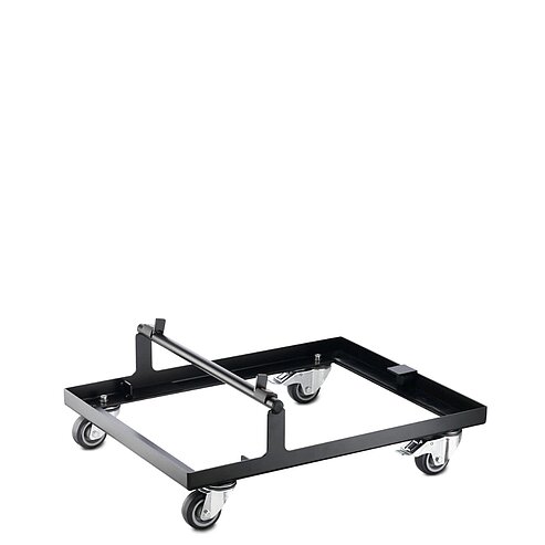 Aula chair transport trolley, cut-out, perspective view