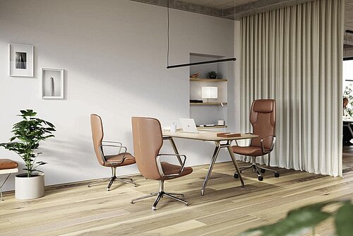 Versa table in contemporary office meeting area