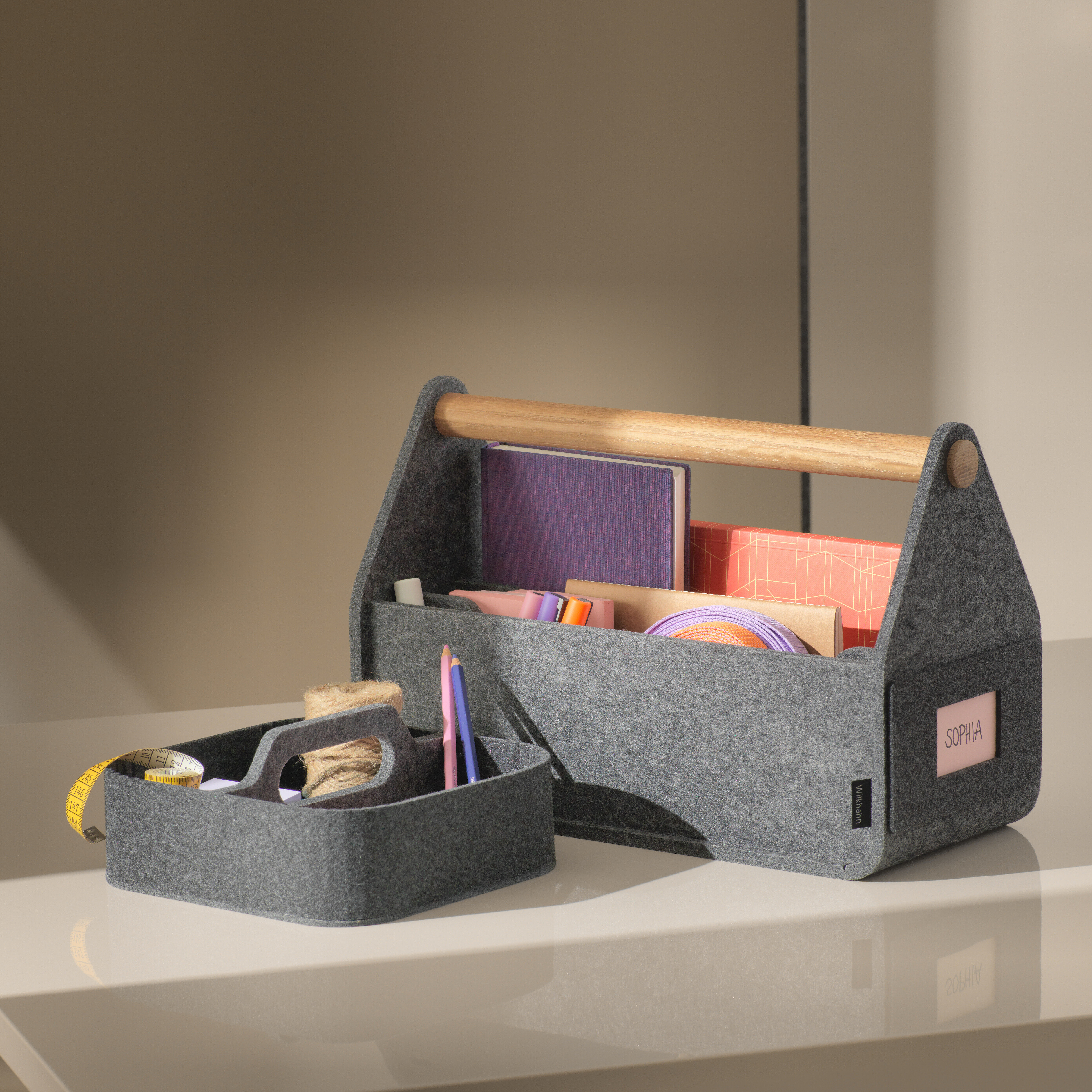 Confair Next storage box on table in modern office setting