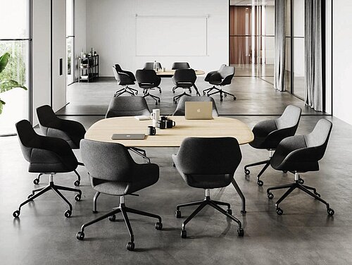 Occo chairs in meeting room with conference table