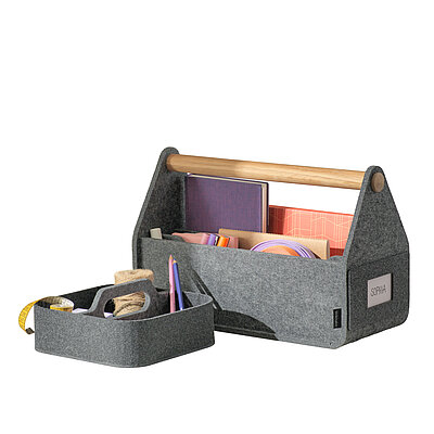 Confair Next storage box on table in modern office setting
