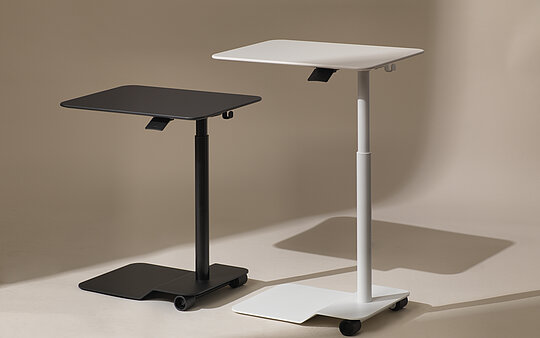Confair Next side tables, mobile workstation scene