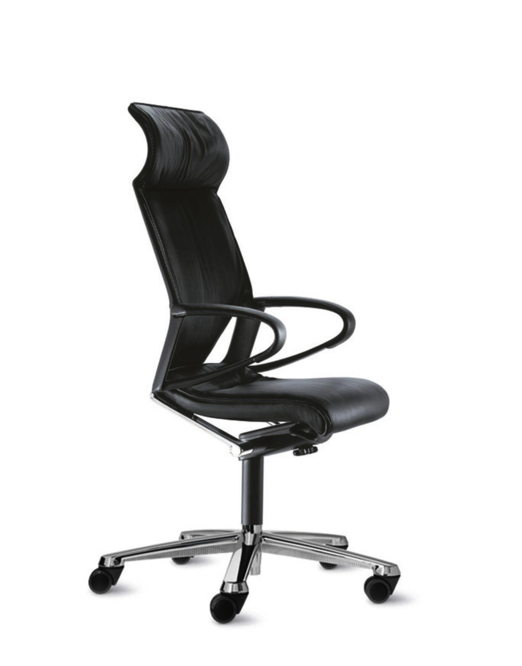 Modus chair, cut-out, side view, upholstered seat